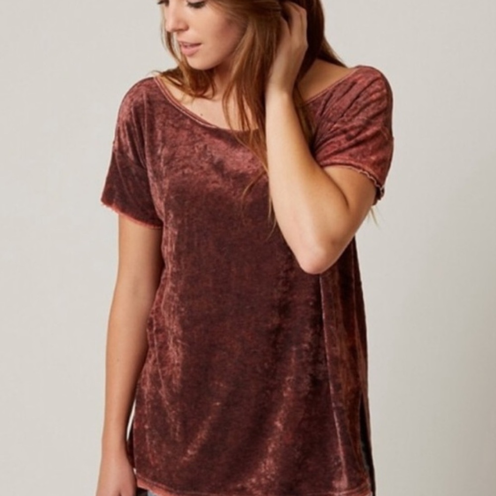 We The Free Velvet Tee | Burnt Mauve